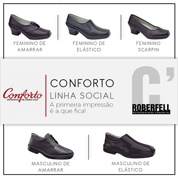 sapato social feminino linha confort